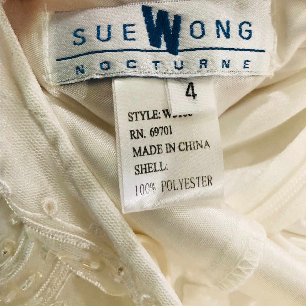 Sue Wong Embellished Ivory Gown - Picture 6 of 6